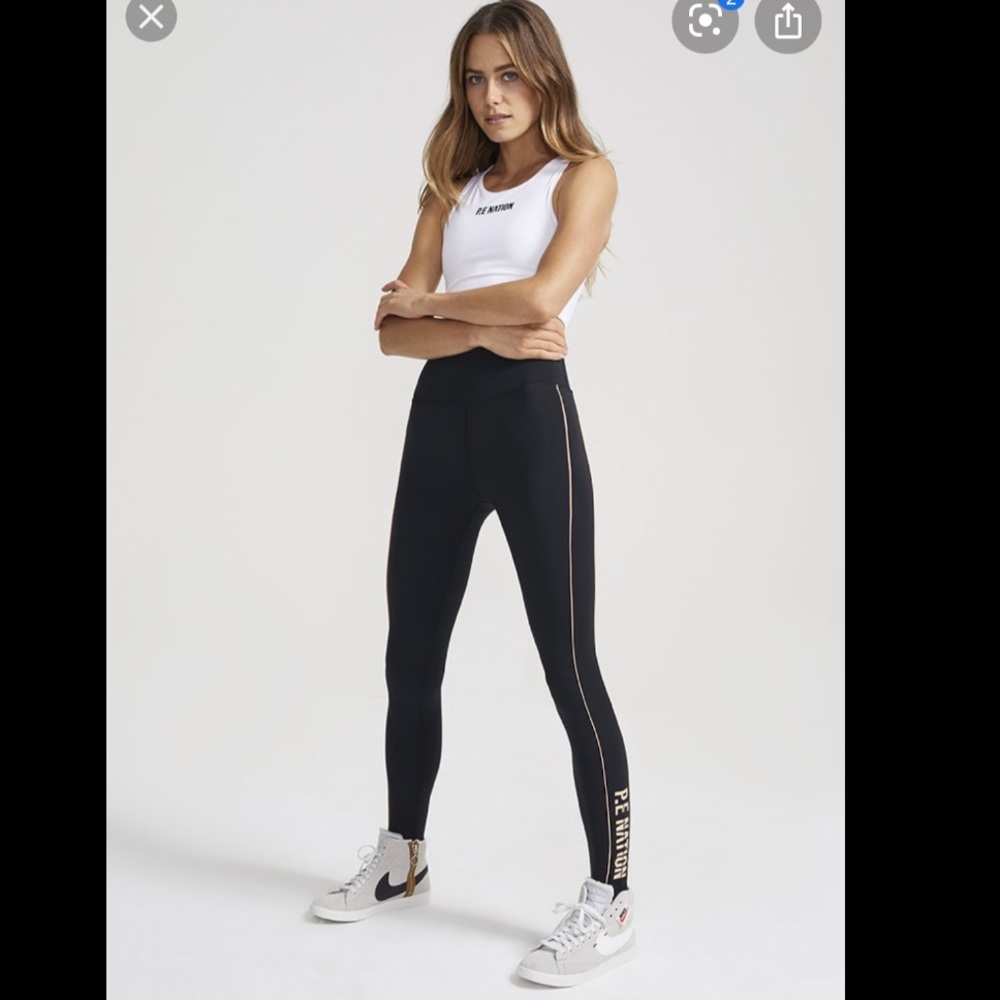 PE Nation Black Three Pointer Legging